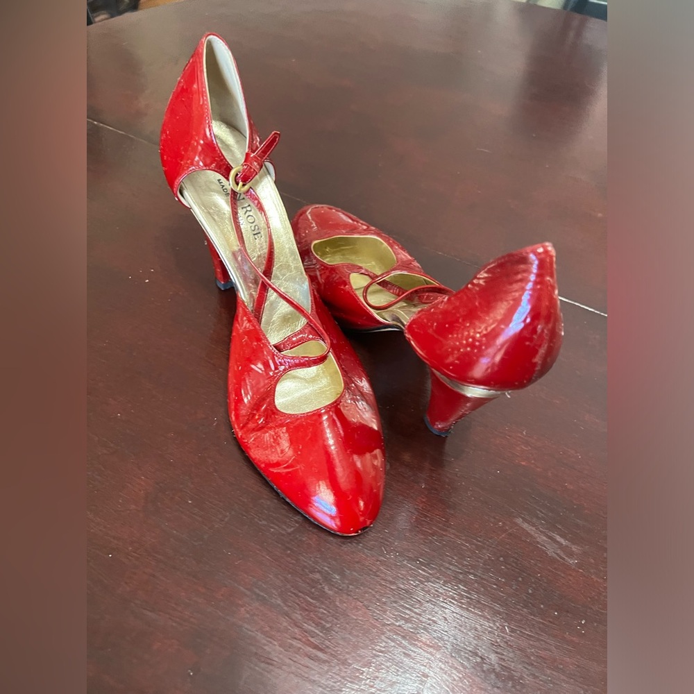 Taryn Rose Red Patent Leather Strappy Heels – Size EU 39 (US Women’s 8.5)